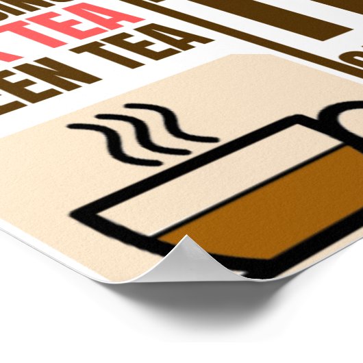KAFFEE TEA PATTERN, POSTER (Ecke)