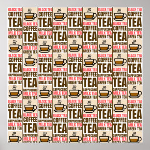KAFFEE TEA PATTERN, POSTER