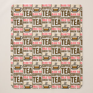 KAFFEE TEA PATTERN, Sherpa Blanket Sherpadecke