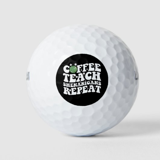 Kaffee Teach Shenanigans Wiederholen Disco Ball Le (Vorderseite)