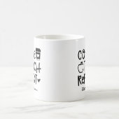 Kaffee Teach Wiederholen Funny Teacher Wertschätzu Kaffeetasse (Mittel)