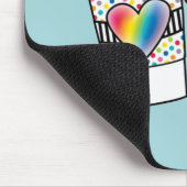 Kaffee, Teach, wiederholen Mousepad (Ecke)