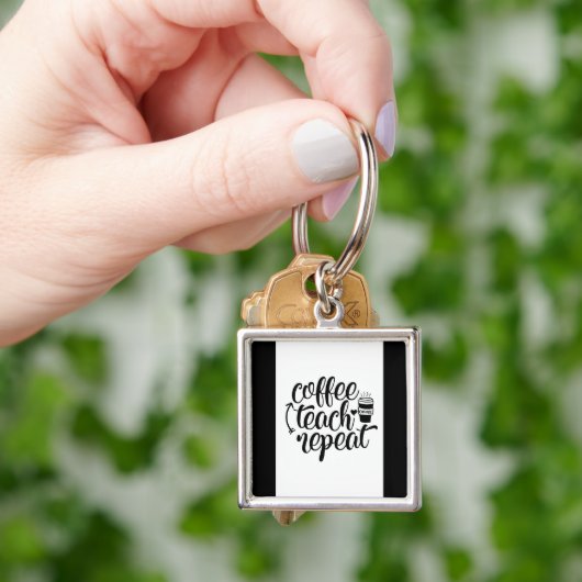Kaffee, Teach, wiederholen Schlüsselanhänger (Hand)