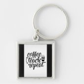 Kaffee, Teach, wiederholen Schlüsselanhänger (Vorne)
