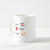 Kaffee, Teach, Wiederholung auf einem Kaffeetasse (Vorderseite Links)