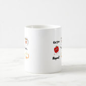 Kaffee, Teach, Wiederholung auf einem Kaffeetasse (Mittel)