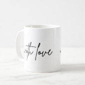 Kaffee Tee auf Wunsch mit Liebe Kaffeetasse (Vorderseite Links)