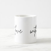 Kaffee Tee auf Wunsch mit Liebe Kaffeetasse (Mittel)