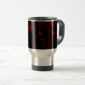 Kaffee/Tee-Cup in Rot und Schwarz Reisebecher (VorderseiteRechts)