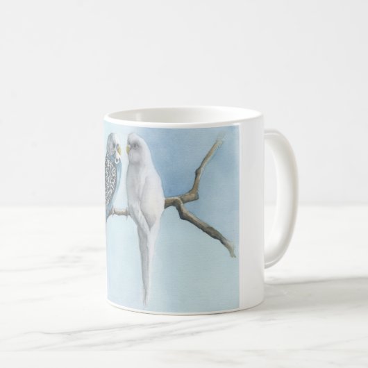 Kaffee Tee Hot Cocoa Tasse Parakeets Budgie Bird C (VorderseiteRechts)