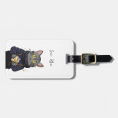 Kaffee/Tee im Vintagen Süßwasser Gepäckanhänger (Vorderseite horizontal)