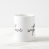 Kaffee-Tee individuell mit Liebe Kaffeetasse (Mittel)