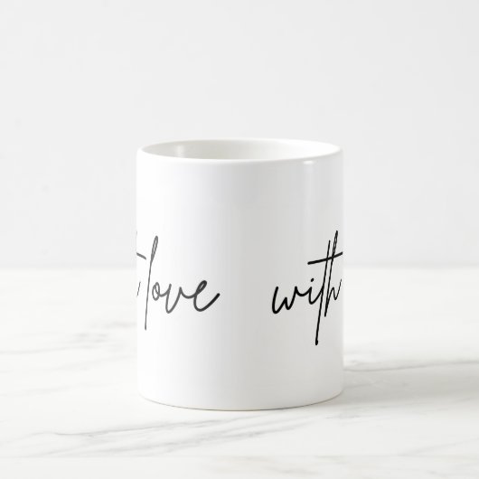 Kaffee-Tee individuell mit Liebe Kaffeetasse (Mittel)