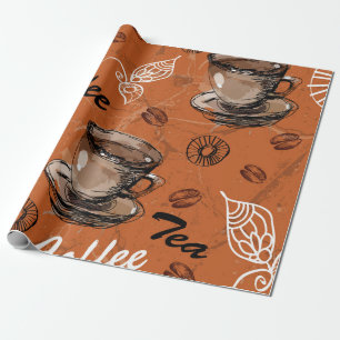 Kaffee Tee Lover Geschenkpapier