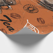 Kaffee Tee Lover Geschenkpapier (Ecke)