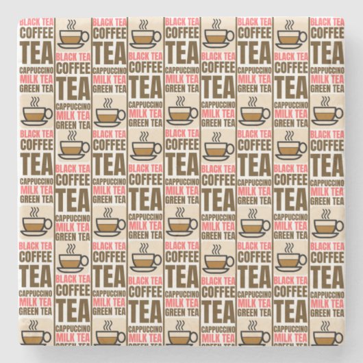 KAFFEE-TEE-MUSTER, Untersetzer (Vorderseite)