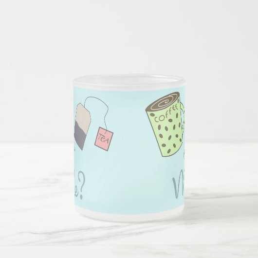 Kaffee, Tee oder ICH? Mattglastasse (Mittel)