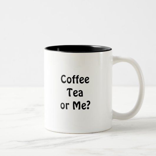 Kaffee-Tee oder ich? Zweifarbige Tasse (Rechts)