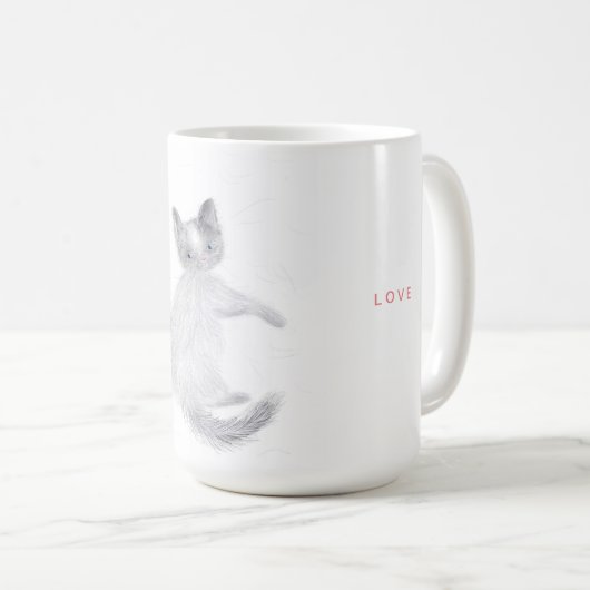 Kaffee Tee oder Me CAT - Klassische Tasse, 325 ml Kaffeetasse (VorderseiteRechts)