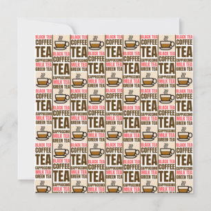KAFFEE TEE-PATTER, Flachkarte