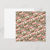KAFFEE TEE-PATTER, Flachkarte (Vorne/Hinten)