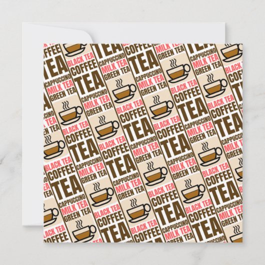 KAFFEE TEE-PATTER, Flachkarte (Vorderseite)