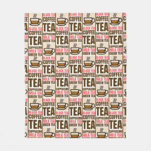 KAFFEE-TEE-PATTER, Fleece Blanket