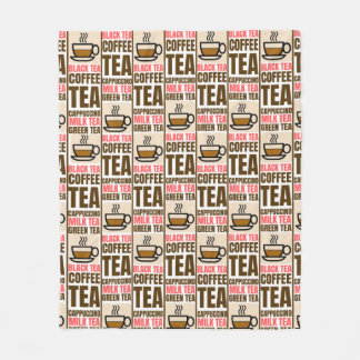 KAFFEE-TEE-PATTER, Fleece Blanket