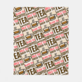 KAFFEE-TEE-PATTER, Fleece Blanket (Vorderseite)