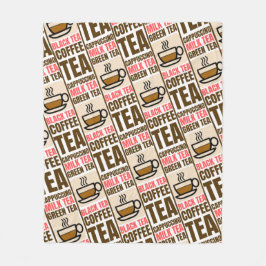 KAFFEE-TEE-PATTER, Fleece Blanket