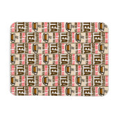 KAFFEE TEE-PATTER, Flexibles Foto Magnet (Horizontal)