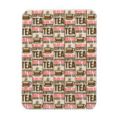 KAFFEE TEE-PATTER, Flexibles Foto Magnet (Vertikal)