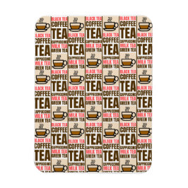 KAFFEE TEE-PATTER, Flexibles Foto Magnet