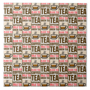 KAFFEE TEE-PATTER, Keramik Tile Fliese