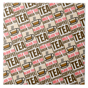 KAFFEE TEE-PATTER, Keramik Tile Fliese