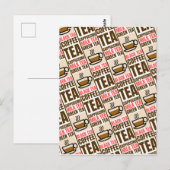KAFFEE TEE-PATTER, Postkarte (Vorne/Hinten)