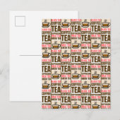 KAFFEE TEE-PATTER, Postkarte (Vorne/Hinten)