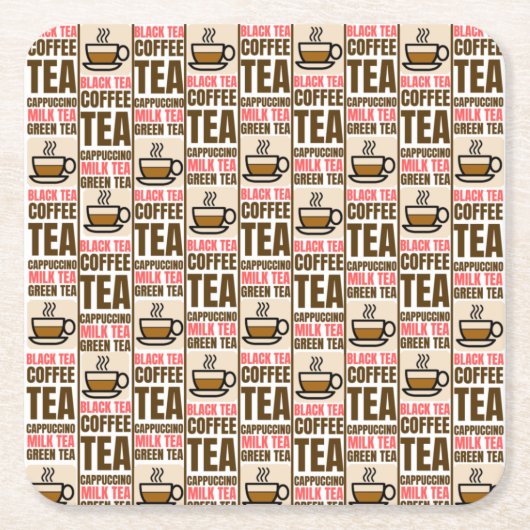 KAFFEE-TEE-PATTER, Untersetzer (Vorderseite)