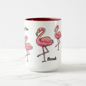 Kaffee Tee Pause rosa Flamingo Tasse (Zentrum)
