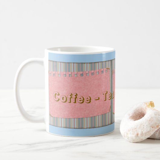 Kaffee Tee Relax Wiederholung der Tasse (Mit Donut)