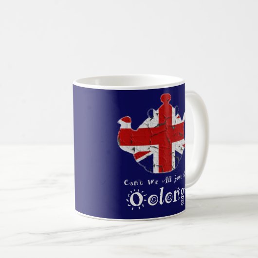 Kaffee Tee Tasse British Teapot Funny Oolong Zitat (VorderseiteRechts)
