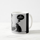 Kaffee Tee Tasse Kakao Meditat Yoga Girl Katze (VorderseiteRechts)