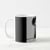 Kaffee Tee Tasse Kakao Meditat Yoga Girl Katze (Links)