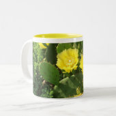 Kaffee/Tee-Tasse mit Prickly-Pear-Bild Zweifarbige Tasse (Vorderseite Links)