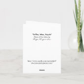 Kaffee, Tee, Tequila Humour Card Karte (Rückseite)