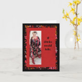 Kaffee, Tee, Tequila Humour Card Karte (Gelbe Blume)