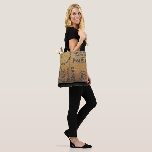 Kaffee-Teebüschel-Sack - Tote-Beutel Tasche (Am Model)
