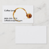 Kaffee-Telefonkarte Telefonnummerkarte (Vorne/Hinten)