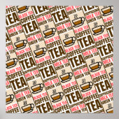 KAFFEE-TELEmuster Poster (Vorne)
