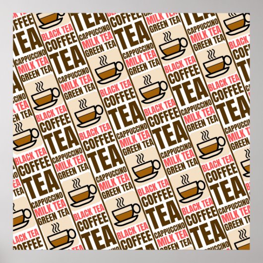 KAFFEE-TELEmuster Poster (Vorne)